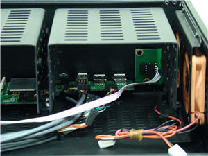 Front I/O board and power switch