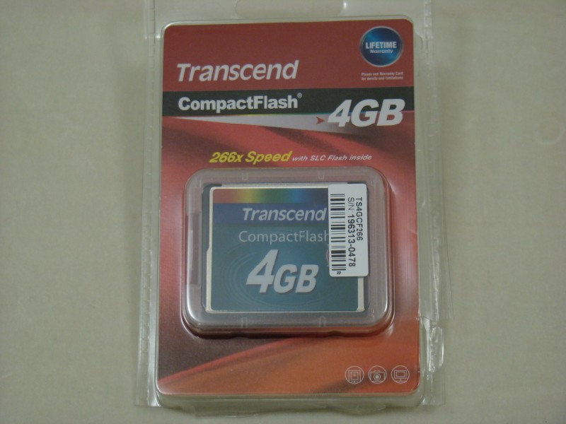 4GB 266x Speed Compact Flash