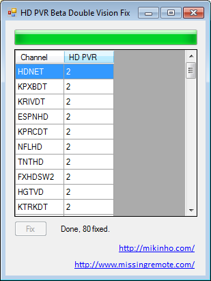 HD PVR Double Vision Fix