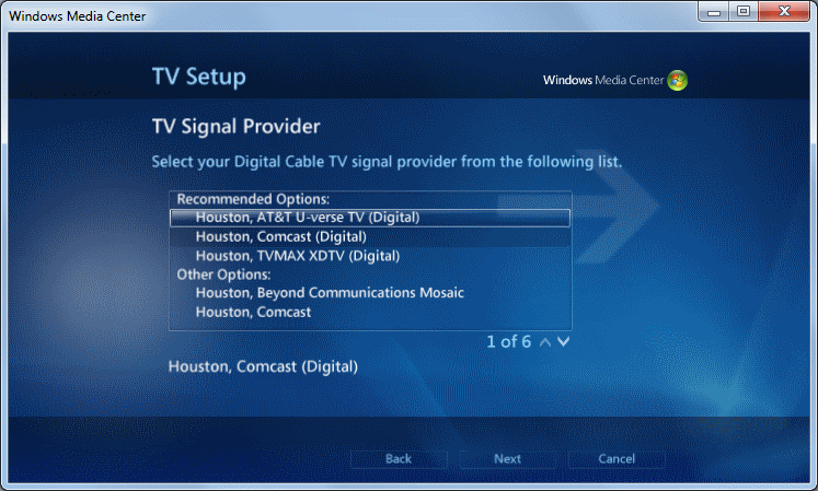 TV Signal Provider