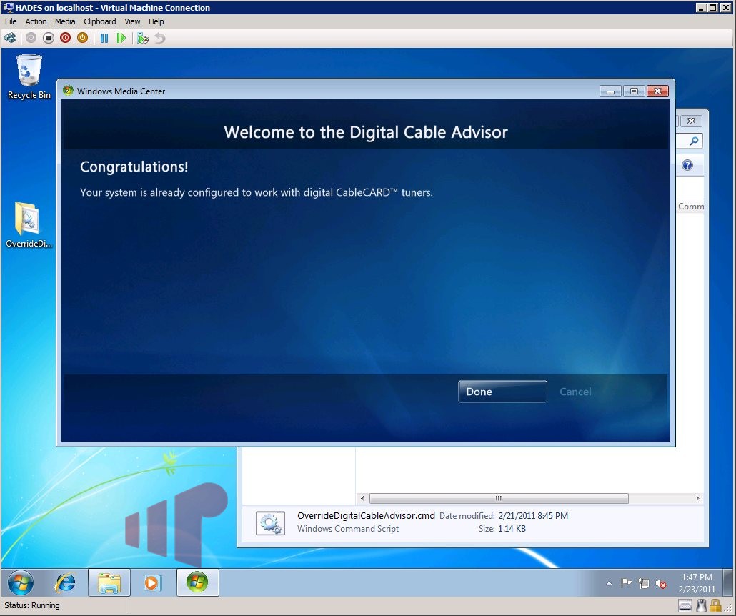 to install a how cablecard Digital Advisor Override Center Windows 7 Media in Cable