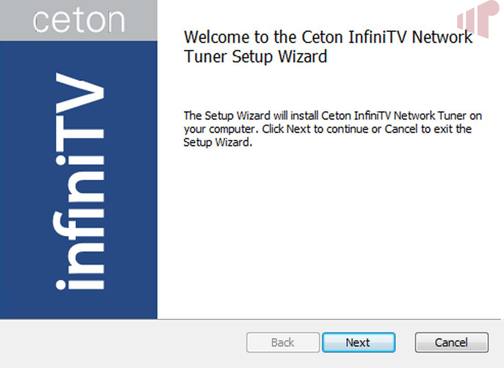 InfiniTV Network Wizard Installation