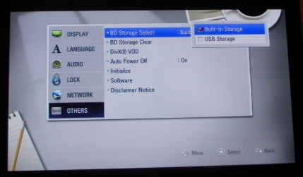 USB Storage option
